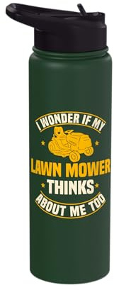 Lawn Mower Grass Cutter Rotary Yard Lawnmower Mowing Garden Stainless Steel Insulated Water Bottle
