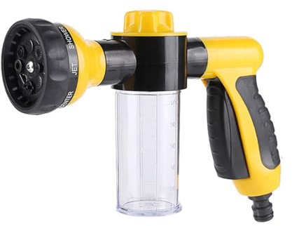 Distributeur de lavage de voiture – Pulvérisateur de mousse haute pression | outil de réservoir de savon | Buse de tuyau d'eau de jardin pour le lavage du sol, les professionnels du sol, les