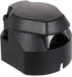 IMIKEYA Adaptador de Enchufe Conexión Estable y para Remolque de 12v y 7 Material Metálico y Plástico, Paquete de 2 Unidades para Coche y Barco