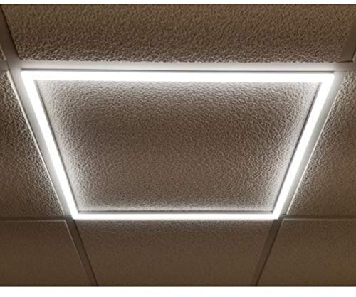 Manningham Lighting 5X 48W LED Ceiling Mounted Recessed Flat Edge Lit Panel Cool White 6000K - 6500K Super Bright 4800lm Lumens 600 x 600 High Efficiency Premium Quality + Driver