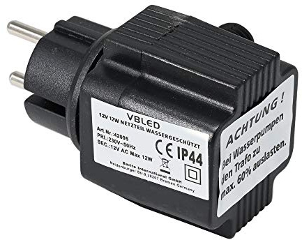 VBLED Bloc d'alimentation extérieur - Tension constante 12 V AC 12 W IP44