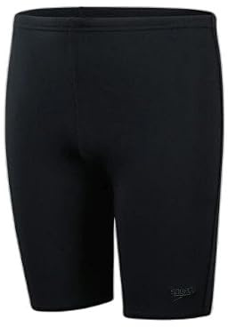 Speedo Bambino Pantaloncini da Bagno Jammer Eco Endurance+ | Allenamento | Resistenza al Cloro | Asciugatura Rapida | Tessuto Elasticizzato | Materiale Riciclato | vestibilità Comoda Black 13-14