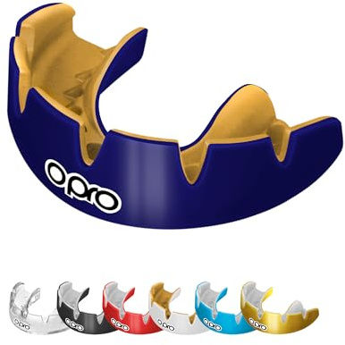 OPRO Mundschutz für feste Zahnspangen Instant Custom-Fit - Zahnschutz für Boxen, Kampfsport, MMA, Hockey & Rugby - Für Erwachsene & Kinder Alter 10+ - Einfach anzupassen - Mit zahnärztlicher Garantie