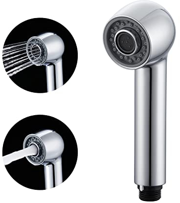 DETBOM Doccetta Lavandino Ricambio con 2 Getti e Spruzzi, Doccetta Cucina con Aeratori a Risparmio Idrico, Doccetta Cucina per Rubinetto Estensibile-Universale G1/2