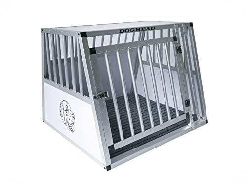 Doghead Alu Hundetransportbox 80x75x63 Comfort Reisebox Hundebox Transportbox Hundegitter Autobox