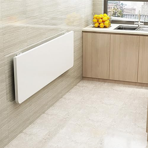 Unsichtbarer faltbarer Esstisch, schwimmender Computertisch, wandmontierter Schminktisch, Wäschetisch (60 * 30 * 1,6 cm - Weiß)