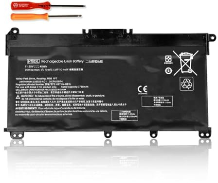 HT03XL Laptop Battery Replacement for HP Pavilion 14-CE 14-MA 14-DF 14-DF 14S-CR 14M-DH 15-CS 15-DA 250 G7 255 G7 11.55V/41.9Wh