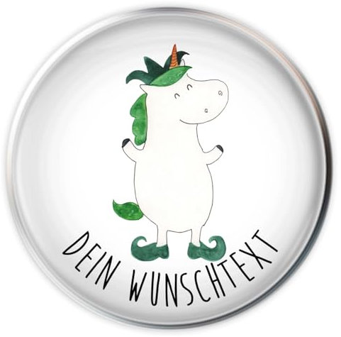 Mr. & Mrs. Panda Badstöpsel mit Namen Einhorn Joker - Personalisierte Geschenke, Kasper, Waschbecken Stöpsel selbst gestalten, individuell gestaltbar, Personalisierter, Waschbeckenstopfen, Unicorn