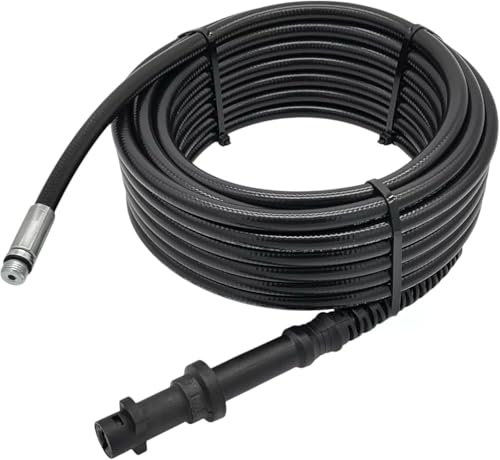 Tuyau de nettoyage de tuyaux M&M Smartek de 30 m - Compatible avec Karcher Home, K2, K3-K7, kit de nettoyage de tuyaux spirale 2025 - Pas de buse (tuyau uniquement)