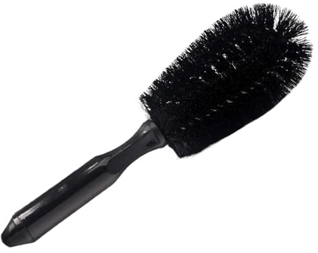 Brosse de nettoyage pour jante, outil de nettoyage des pneus, brosse de lavage automobile, poignée antigel et poils robustes, nettoyage en profondeur et rayures, entretien de berline, moto