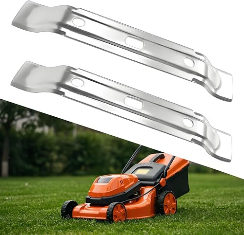 Begonia Lot de 2 lames de rechange en acier inoxydable pour tondeuse à gazon 20 cm RMI 422, RMI 422 P, RMI 422 PC, RMI 522 C, RMI 522 C