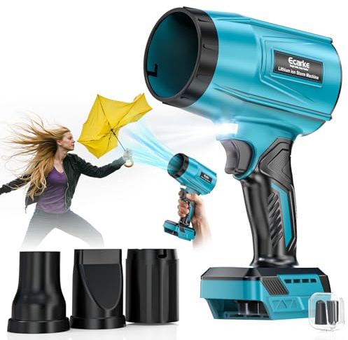 Ecarke sladdlös fläkt turbo för Makita 18 V batterier, 80 000 varv/min borstlös motor, 60 m/s lufthastighet och 850 g lufttryck, bärbar lövblåsare för att ta bort löv, damm och snö (utan batteri)
