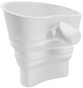 LOVIVER Accessori per impastatrice planetaria con imbuto per farina pieghevole, pratico imbuto per polvere salvaspazio per frullatore Ksm150 da 5 litri, Bianco