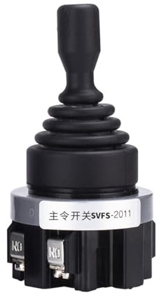 AUBEST Industrial Joystick, Monolever Toggle Switch, Two Way Four Way Self Locking Latching Reset Momentary Switch 22MM30MM 201/402 Master Joystick Rocker(FS-4022)