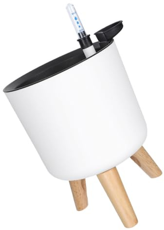 Homoyoyo Maceta Grande para Interior Sistema Autorriego, Patas de Soporte y Medidor de Agua, Adecuada para Plantas Suculentas y Orquídeas