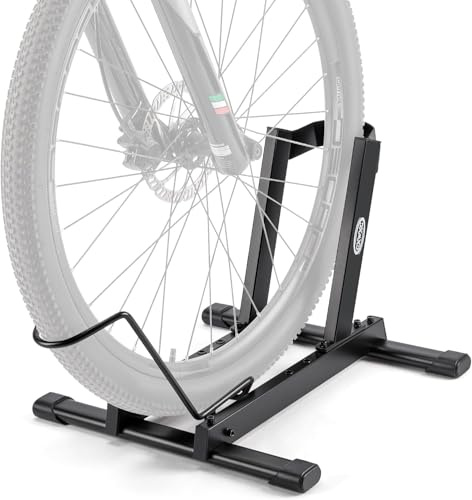 CXWXC Fahrradständer Boden, freistehender Fahrradständer für Garage/Keller | Bodenständer für 20–29 Zoll Fahrräder, Reifenbreite 4 Zoll, Fahrradhalter für E-bike, Mountainbike, Rennrad und Citybike