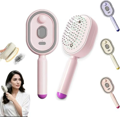 Cepillo multifuncional para el cabello, peine eléctrico con cojín de aire con masaje del cuero cabelludo, atomización de aceites esenciales, antiestático, portátil, herramienta de cuidado del cabello