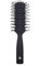 Flair Vent Brosse à cheveux pour homme et femme – Brosse de séchage et de coiffage noire avec manche doux au toucher
