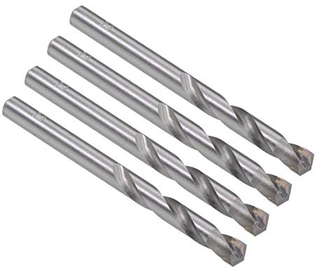 sourcing map 4 Stück Hartmetall Spiralbohrer Metallbohrer 7.2 mm | Für Edelstahl Kupfer Aluminium Zinklegierung Legierung Eisen