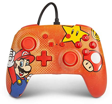 PowerA Enhanced Wired Controller for Nintendo Switch - Mario Vintage