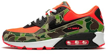 Nike Air Max 90 Retro CW6024 600 Herren Reverse Duck Camouflage, Größe 38, Infrarot/Schwarz, 42.5 EU