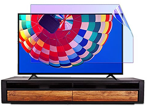 WSHA Proteggi Schermo TV Anti Luce Blu da 32-75 Pollici Filtro Schermo Ultra-Trasparente Opaco antiriflesso per LCD, LED, OLED e QLED 4K HDTV,32 Inches(698x392mm)