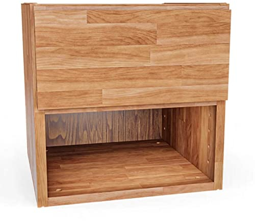 ben+camilla.com Square Massivholz Regalwürfel + Schublade Oben | Kernbuche 37,6 x 37,6 x 40 cm | Grundmodul inkl. Zubehör für individuelles Flexibles Würfelregal | Regalsystem mit Erweiterungen