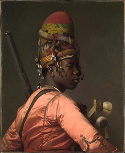 Leinwanddruck Und Poster Wand-Kunst Bild Reproduktion Schwarze Bashi-Bazouk von Jean-léon Gérôme für Wohnkultur 60x90cm
