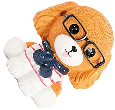 Homoyoyo Cartoon-spardose Hundeform Münzbehälter Aus Harzmaterial Für Schreibtischschmuck Und Geschenke Gelb