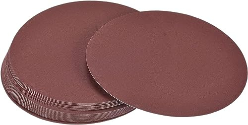 TA-VIGOR 30 discos de lijado PSA de 125 mm, grano 400 de 5 pulgadas, discos de lijado de gancho y bucle sin agujeros, papel de lija de óxido de aluminio, almohadilla de lijado autoadhesiva para lijar
