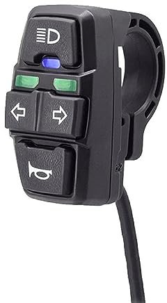ASHLUYAK 3-in-1 für Fahrradhupe und Scooter, Lichtschalter, Signalisierung, Scheinwerfer, Lampen, Elektrofahrrad, wasserdicht, Schalter, Hupe, einfache Installation