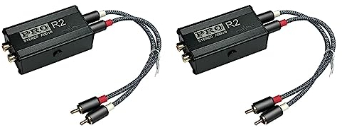 TsoLay 2 x Erdungsschleife Audio Isolator Audio Noise Filter Noise Suppressor Isolator Audio Signal Noise Reducer für PC