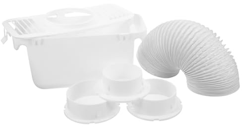 Gatuida Dryer Vent Connector Kit with Sealing Hose and Wall Plate, Condenser Lint Trap for Tumble Dryer, Replacement Drain Bucket Compatible with Household Drying Machines