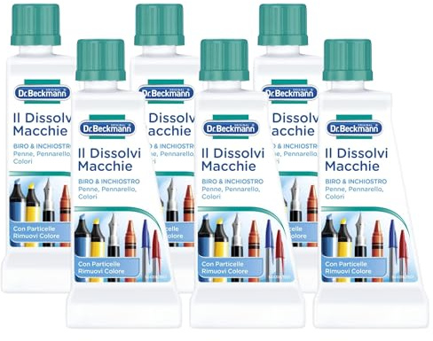 Il Dissolvi Macchie, Biro & Inchiostro (Penne, Pennarello, Colori) 50ml (6 Unità)
