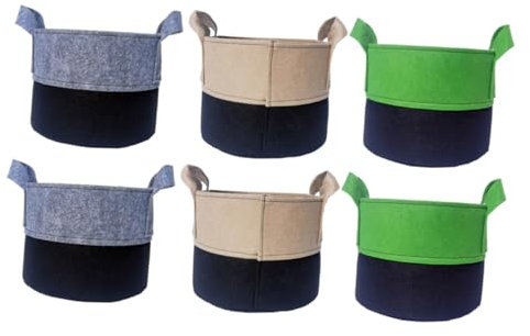 CIYODO 6pièces Sacs de Culture pour Pommes de Terre Pots Feutre Épais Sacs Pratiques pour Plantes et Légumes Intérieurs et Extérieurs