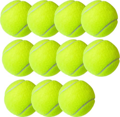 OUTDOORN 12er Tennisbälle - Wettkampf & Training - Tennisball gelb für Kinder & Hunde & Waschmaschine