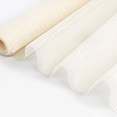 Anti Slip Rug Underlay, 150x200cm Non-Slip Mat Multipurpose Mat, PVC Cuttable Carpet Gripper Underlay, Rug Drawer Pad for Drawers Carpet Antislip Liner, Used on Hard Smooth Floors (White)