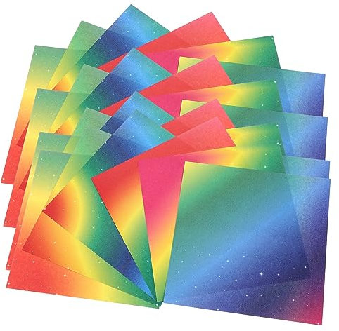 COHEALI Origami Doppelseitiges Bastelpapier Bunte Farben Für DIY Kunsthandwerk Quadratisches Faltpapier Für Kreative Bastelprojekte