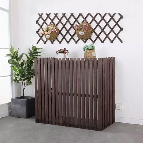 Panneaux de clôture d'extérieur en bois pour climatiseur de jardin et poubelle, équipement de terrasse, piscine avec housse de ventilation, parfait pour la zone de plantation
