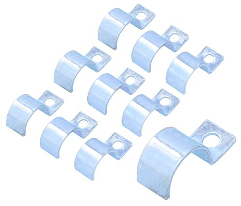 Mavaol 304 Stainless Steel P Type One Pipe Clamp Strong Sturdy Single Hole Pipe Clamp (28mm)