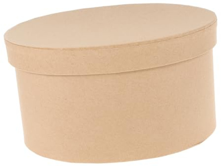 VERDANVERSE Ovaler Kraftpapier-keksbehälter Mit Deckel Diy Bastelkiste Für Macarons Kekse Und Süßigkeiten Vielseitig Und Leicht Für Geschenke Und Aufbewahrung