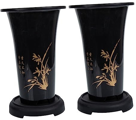 COOPHYA 2juegos Maceta para Orquídeas Plato De Diseño Moderno Drenaje y Atractivo para Interior y Exterior para Orquídeas y Plantas Variadas