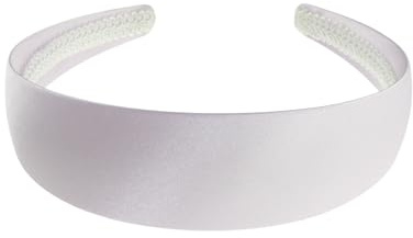 Cerchietto largo piatto molto forte, 4 cm, semplice, in raso, per modisteria, fai da te, modisteria, accessorio per capelli lungo e spesso, accessorio per capelli, fascia per capelli da donna, lilla