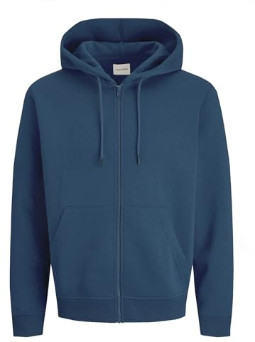 JACK & JONES Male Kapuzenjacke Einfarbig Kapuzenjacke | Zip Hoodie