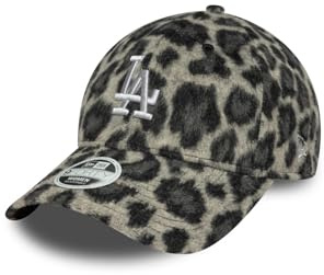 New Era Gorra 9Forty para mujer - Leopardo acogedor Los Angeles Dodgers