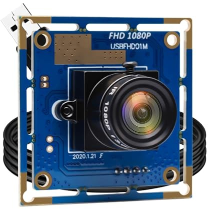 BAPPRJJ 1080p Full HD MJPEG 30fps/60fps/120fps CMOS de Alta Velocidad OV2710 Gran Angular CCTV Seguridad UVC OTG OEM Webcam módulo de cámara USB(8mm,5m Cable)