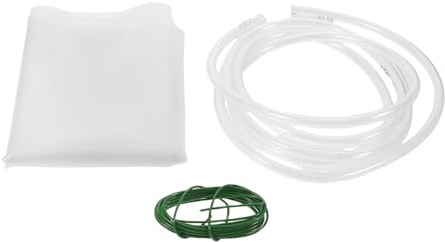 DOITOOL Raccoglitore di Acqua Piovana 50X60 CM Tubo 2 M e Filo di Ferro, Kit Deviatore di Pioggia per Tetto e Patio, Vassoio di Drenaggio per Uso Esterno
