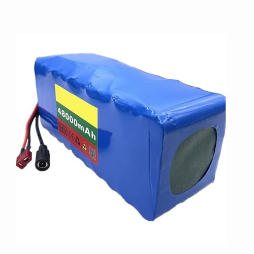E-Bike Batteria 36V 48AH Batteria Per Bici Elettrica Pacco Batteria Ricaricabile 10S4P Batteria Al Litio Impermeabile Per Monopattino Elettrico Per Motore Da 200W-600W XT60