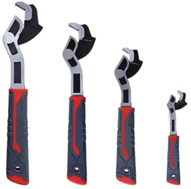 LAJHDCG Llave de tubo autoblocante 6 8 10 12 llave de tuerca y tubo de agua multifuncional ajustable acero al cromo-vanadio(8-Inch)