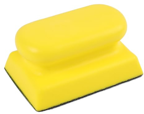 Supporto per spugne abrasive, con chiusura in , per levigatura a umido e a secco, supporto ergonomico per carta vetrata, impugnatura comoda per spugne abrasive, durevole, metallo, vetro